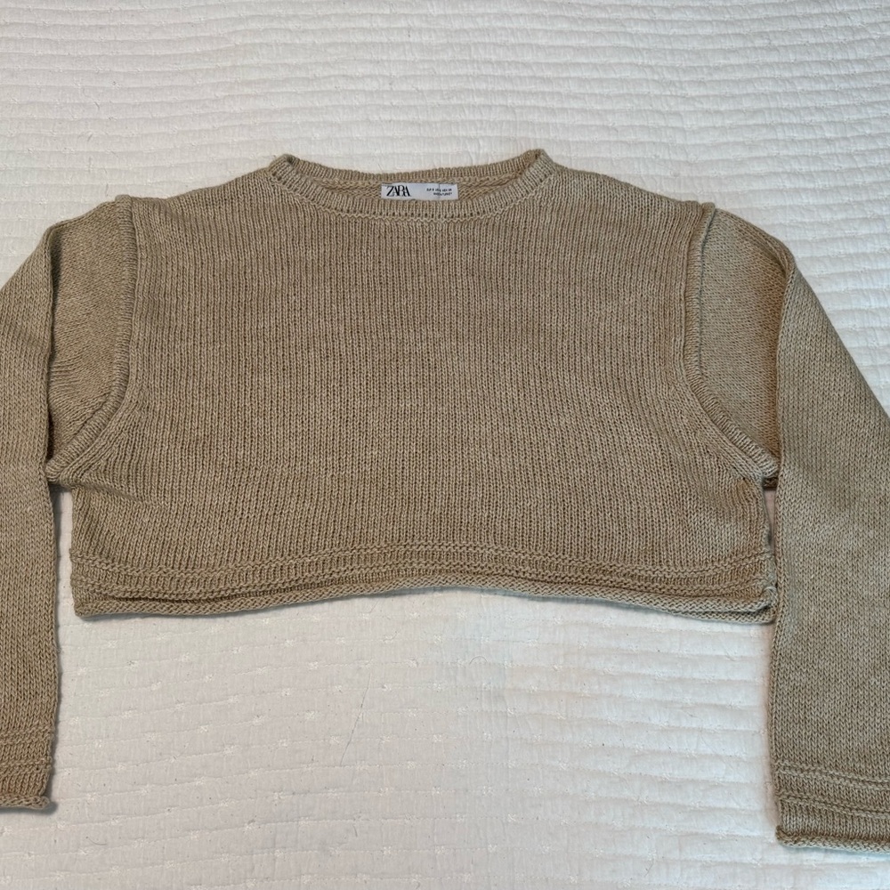 Zara Beige Knit Sweater